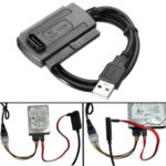 SATA/IDE to USB 2.0 Adapter – 2.5"/3.5" HDD SSD Converter Cable for SATA & PATA Hard Drives