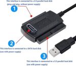 SATA/IDE to USB 2.0 Adapter – 2.5"/3.5" HDD SSD Converter Cable for SATA & PATA Hard Drives - Image 5