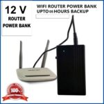 12V Router Power Bank – Premium Slim Design with Auto Cut-Off | Power Backup for Router & Media Devices