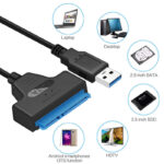 SATA to USB 3.0 Cable – 2.5” Laptop SSD/HDD Hard Drive Adapter for Data Transfer and Backup