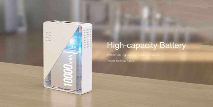 MARSRIVA KP3 10000mAh Smart Mini DC UPS – 12V/9V/5V Output, Router Power Backup & USB Power Bank - Image 4